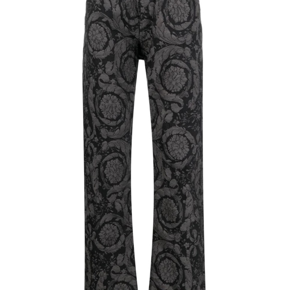 AUTHENTIC new VERSACE 23FW sz 31 Barocco Silhouette patterned jeans - Picture 3 of 10